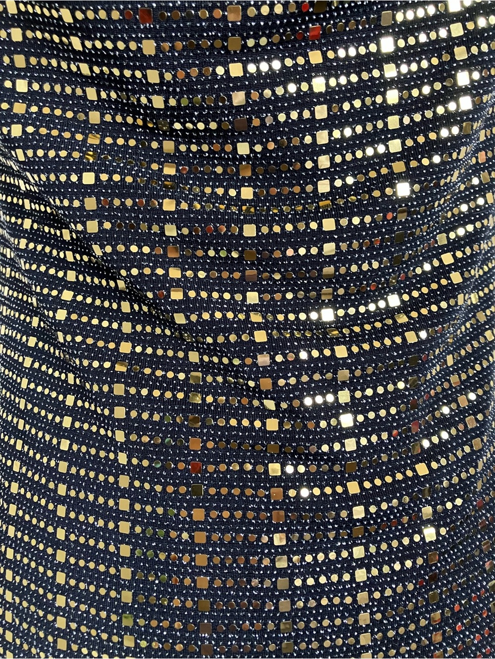 Black & Gold Sequin Halter Bodycon Dress - Picture 2 of 7